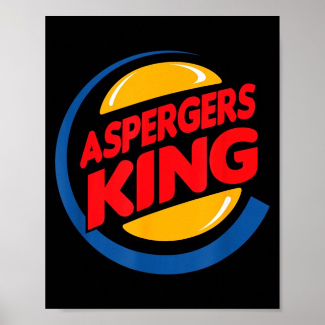 Poster Camisa de Conscientização da Síndrome de Asperger  (Frente)