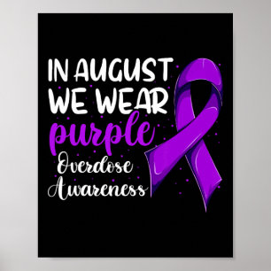 Poster Camisa de Conscientização de Overdose