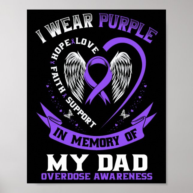 Poster Camisa de Conscientização sobre Overdose em Memóri (Frente)