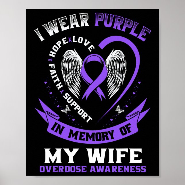 Poster Camisa de Conscientização sobre Overdose em Memóri (Frente)