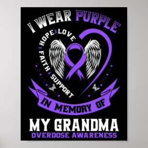 Poster Camisa de Conscientização sobre Overdose em Memóri