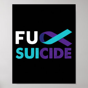 Poster Camisa de conscientização sobre suicídio Apoio ao