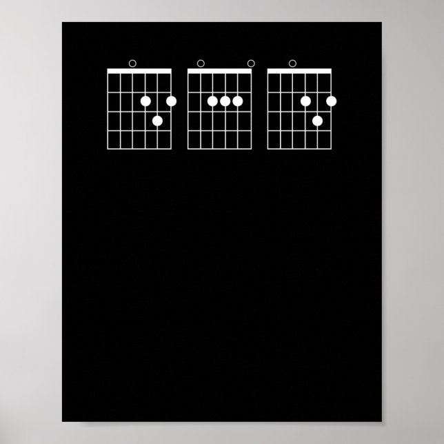 Poster Camisa de Corda de Violão - Pai (Frente)