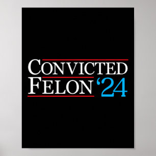 Poster Camisa de Criminoso Condenado Engraçado Político 2