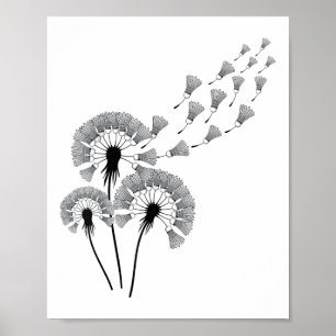 Poster Camisa De Dandelion Para Jogador De Badminton _ Ru