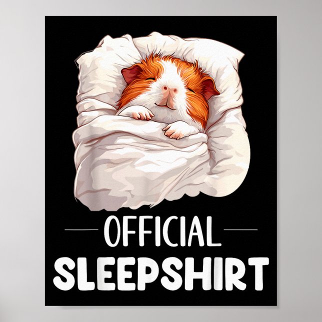 Poster Camisa de dormir Guinea G Amantes de Animais Pijam (Frente)
