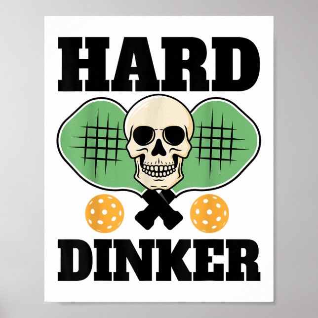 Poster Camisa De duro _ De Pickleball Para Jogada De Pick (Frente)