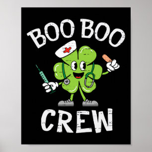 Poster Camisa de Enfermeira do Dia de São Patrício da Equ