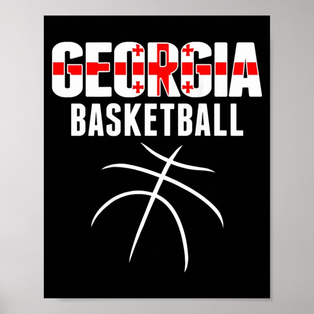 Poster Camisa de Fã de Beisebol da Geórgia - Esporte da B (Frente)