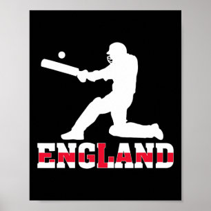 Poster Camisa de Fã de Críquete da Inglaterra 2025 Críque