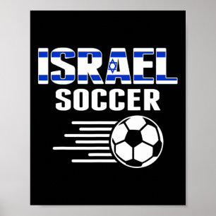 Poster Camisa de Fã de Futebol Orgulhoso de Israel - Apoi
