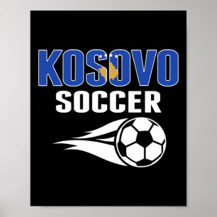Poster Camisa de Fãs de Futebol Orgulhosos do Kosovo - Fu