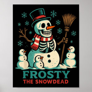 Poster Camisa de Frosty, o Boneco de Neve Morto Humor Esq