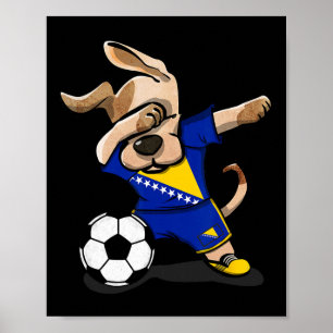 Poster Camisa de Futebol da Bósnia Herzegovina Futebol Bó