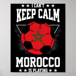 Poster Camisa de Futebol de Marrocos 2022 Bandeira Camisa