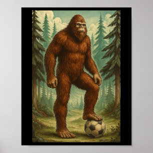 Poster Camisa de Futebol Engraçada Para Homens e Jovens J