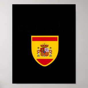 Poster Camisa de Futebol Espanhola Espana Jersies Ll Top