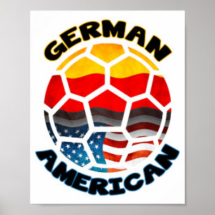Poster Camisa de Futebol Germano-Americana