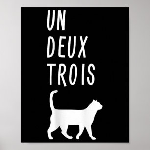 Poster Camisa de Gato Un Deux Trois Presente Divertido pa