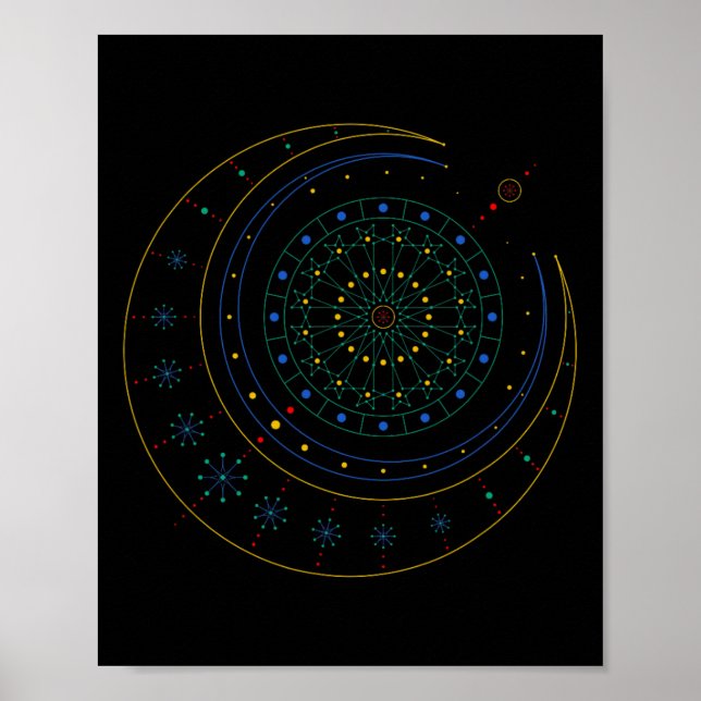 Poster Camisa de Geometria Sagrada  (Frente)