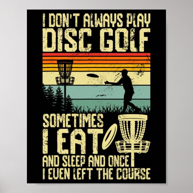 Poster Camisa De Golfe De Disco Para Pai Masculino Disco  (Frente)