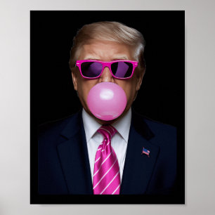Poster Camisa De Goma-Bola-Rosa 2024 Votação Presidente F