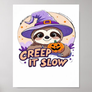 Poster Camisa de Halloween de Preguiça Fofa � Divertido R