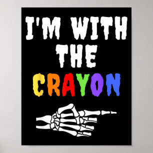 Poster Camisa de Halloween Engraçada Vintage Retro com O