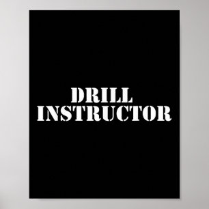 Poster Camisa de Instrutor de Treinamento Militar Camiset