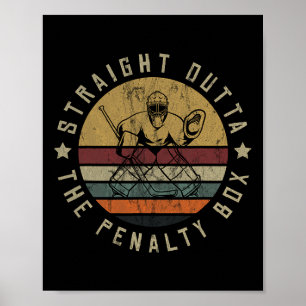Poster Camisa de Jogador de Hóquei no Gelo Máscara Facial