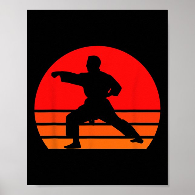 Poster Camisa de Karate Preta1 (Frente)