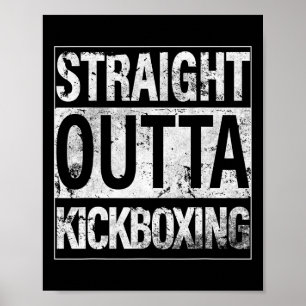 Poster Camisa de Kickboxing Saído do Kickboxing T Shirt