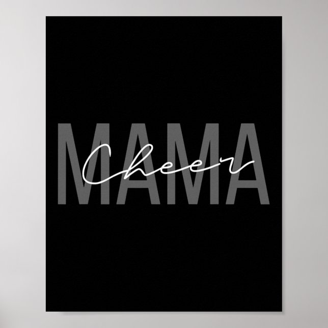 Poster Camisa de Mãe de Cheerleader Mãe Mamãe Mãe  (Frente)