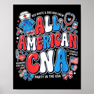Poster Camisa De Manga Curta Americana Cna 4 De Julho Pat