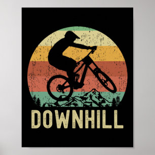 Poster Camisa de Manga Curta para Downhill, Ciclismo de M