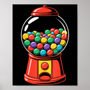 Poster Camisa de Máquina de Gumball Adulto Homens Mulhere