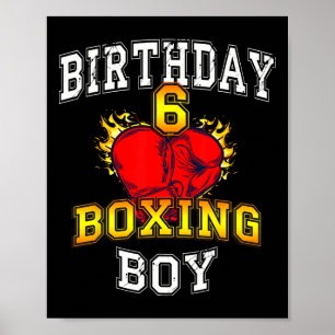 Poster Camisa de Menino de 6 Anos de Aniversário - Lutand