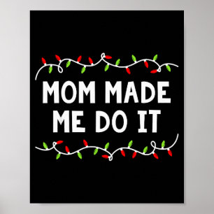 Poster Camisa de Natal da Família Eu Não Uso Roupas Combi