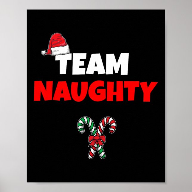 Poster Camisa de Natal de Feriado Engraçado da Equipe (Frente)