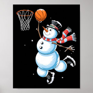 Poster Camisa de Natal do Boneco de Neve Esqueleto Menino