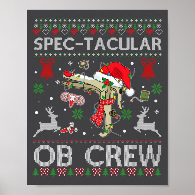 Poster Camisa de Natal Feia Espéculo da Equipe de Ob Espe (Frente)