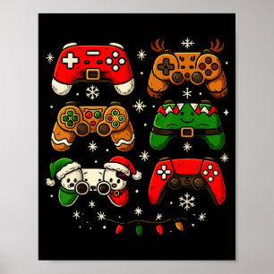 Poster Camisa de Natal Nerdy para Homens e Meninos, Contr
