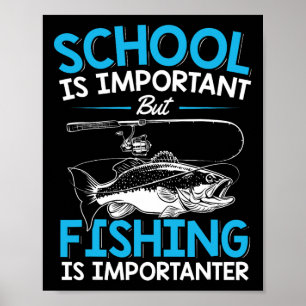 Poster Camisa de Pesca Jovens Meninos Amante de Peixes Ad
