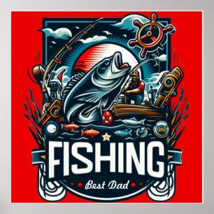 Poster Camisa de pesca personalizada