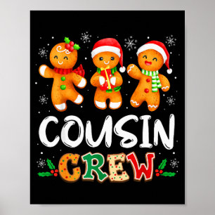 Poster Camisa de pijama de Natal da Equipe dos Primos Hom