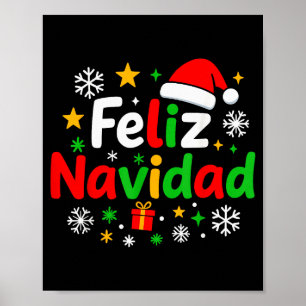 Poster Camisa de pijama Feliz Navidad, doce espanhol mexi