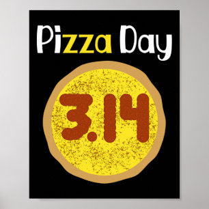 Poster Camisa De Pizza Do Dia Mundial Da Pizza 3.14 Pizza