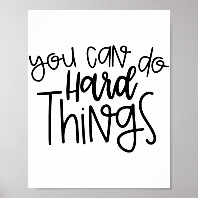 Poster Camisa De Professora Do Dia Você Pode Fazer Coisas (Frente)