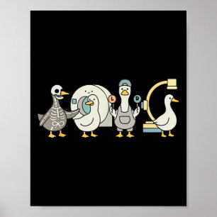 Poster Camisa De Radiologia Soky, Esqueleto Da Xray Tech 