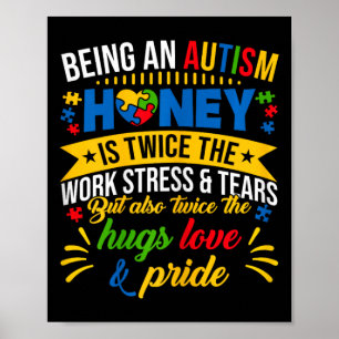 Poster Camisa De Sensibilização Engraçada Por Autismo Sen